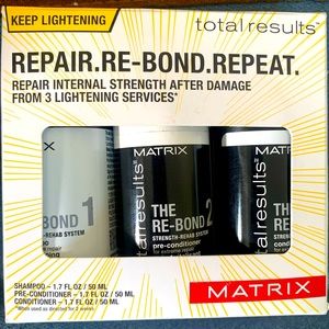 Matrix Total Results Repair Re-bond Repeat 1.7oz Deep -3set Hair Repair Kit